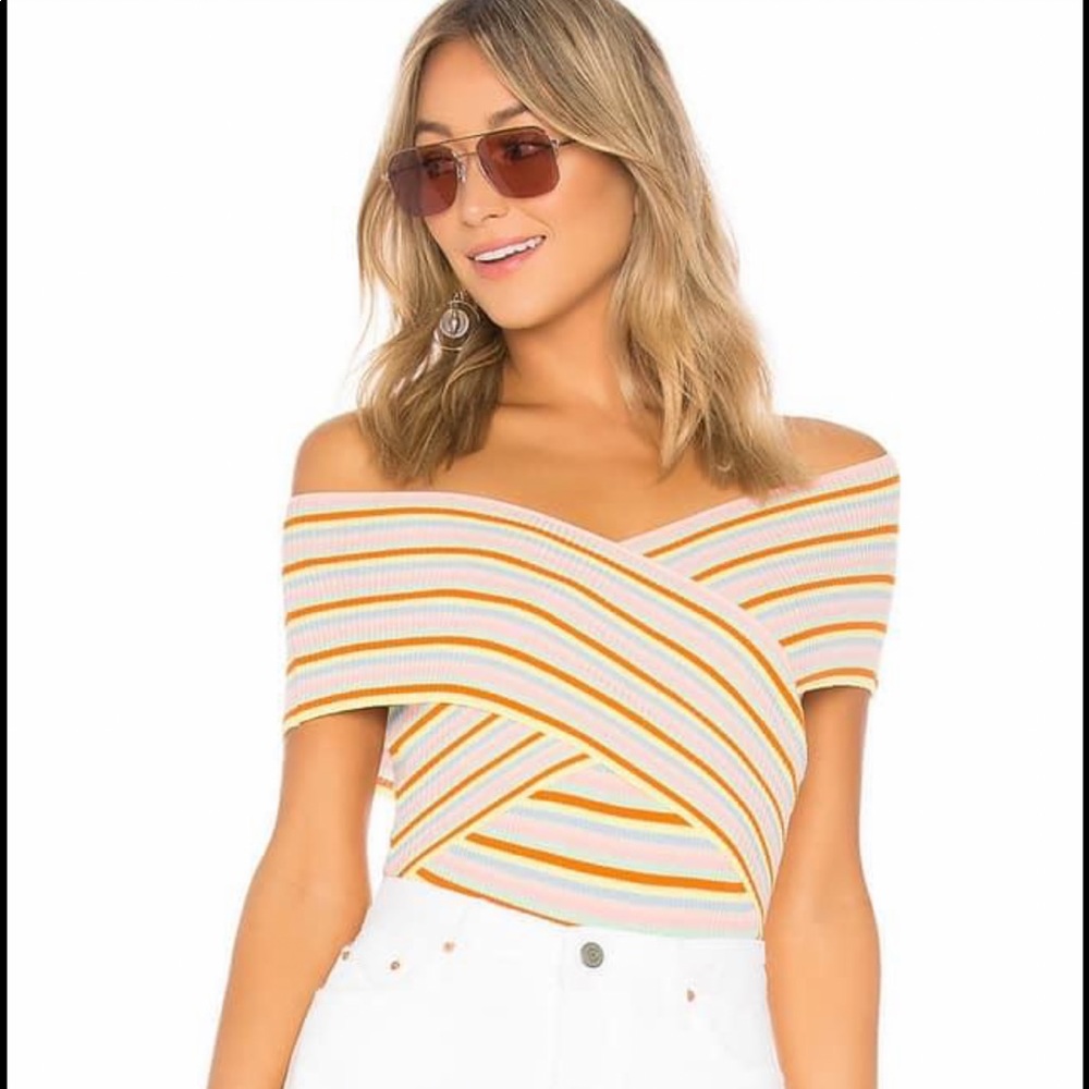 Lovers and Friends Striped bodysuit - S